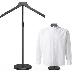 New Open Box Mannequin Torso with Black Base, 18-34in  Adjustable Shirt Display